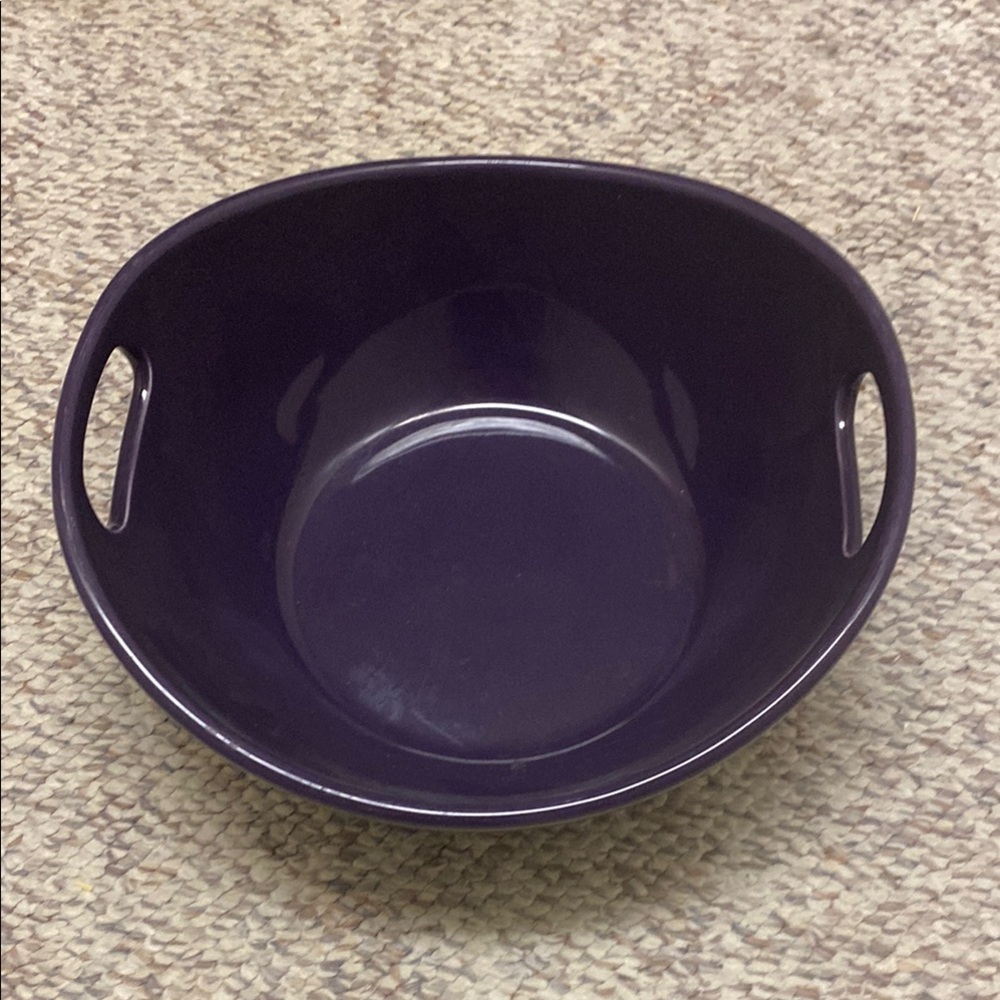 Purple Ceramic Serving Bowl